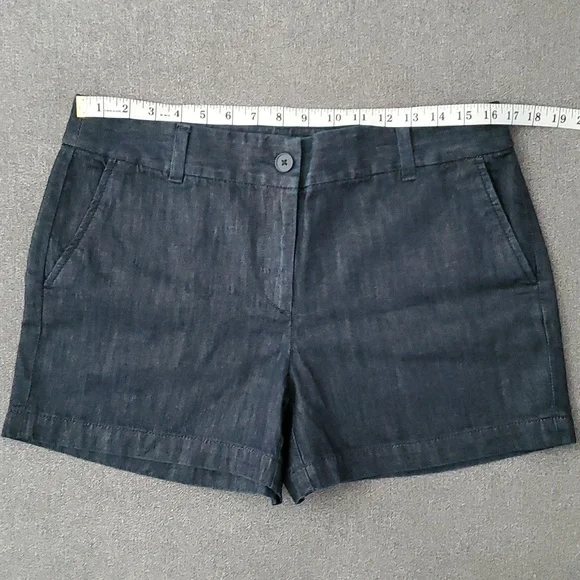 🛑 SOLD 🛑 LOFT Dark Blue Denim Shorts SIZE: 8 - Picture 5 of 11